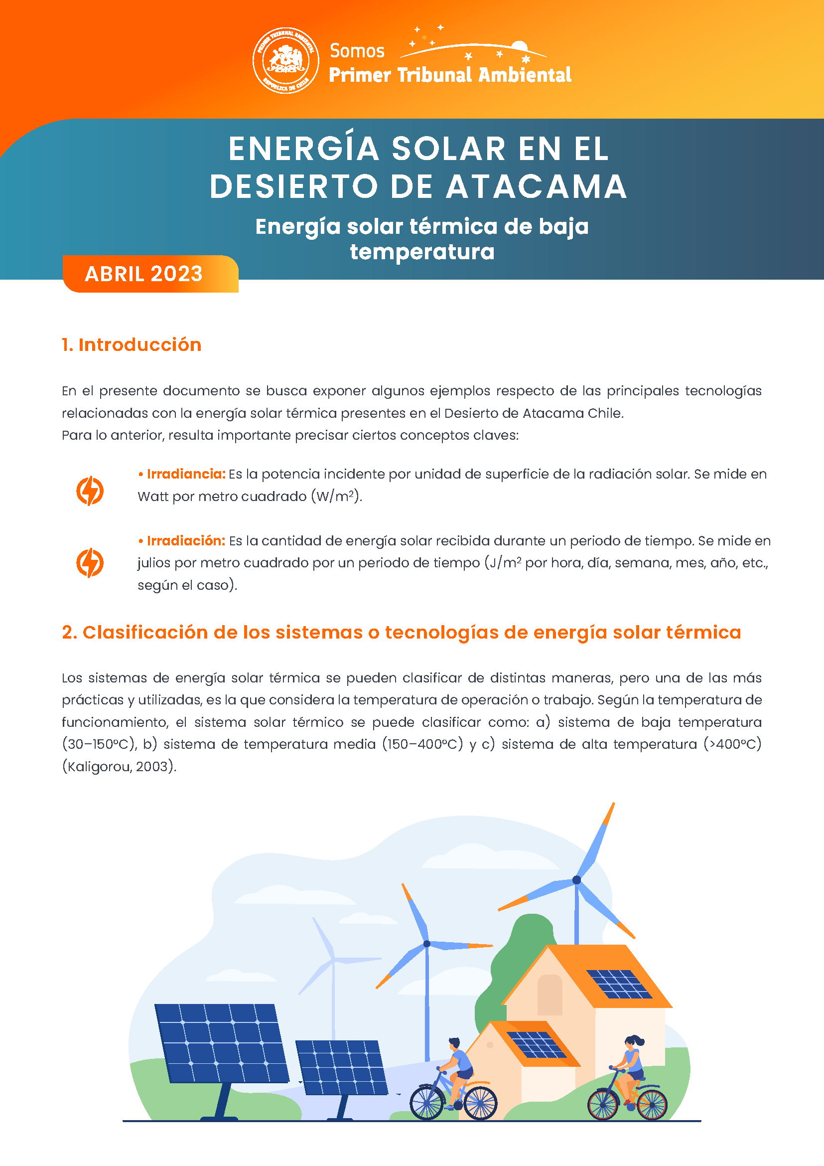 Energía solar en el Desierto de Atacama – abril 2023