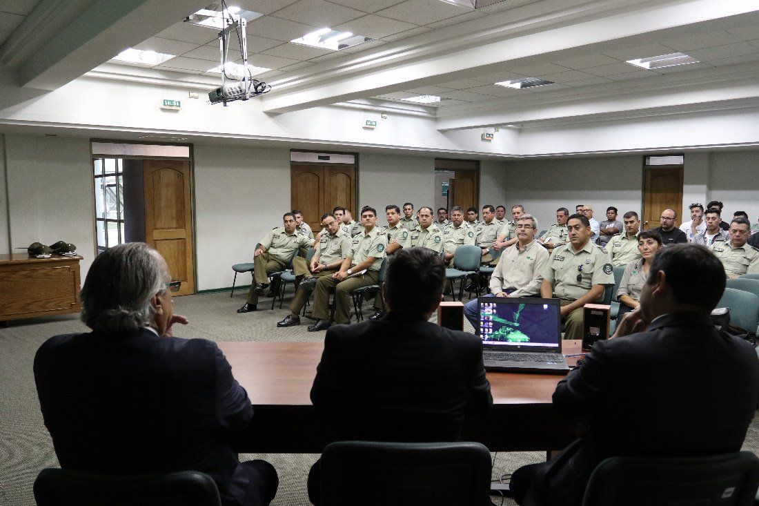 1TA realiza charla con Carabineros de la Región de Coquimbo