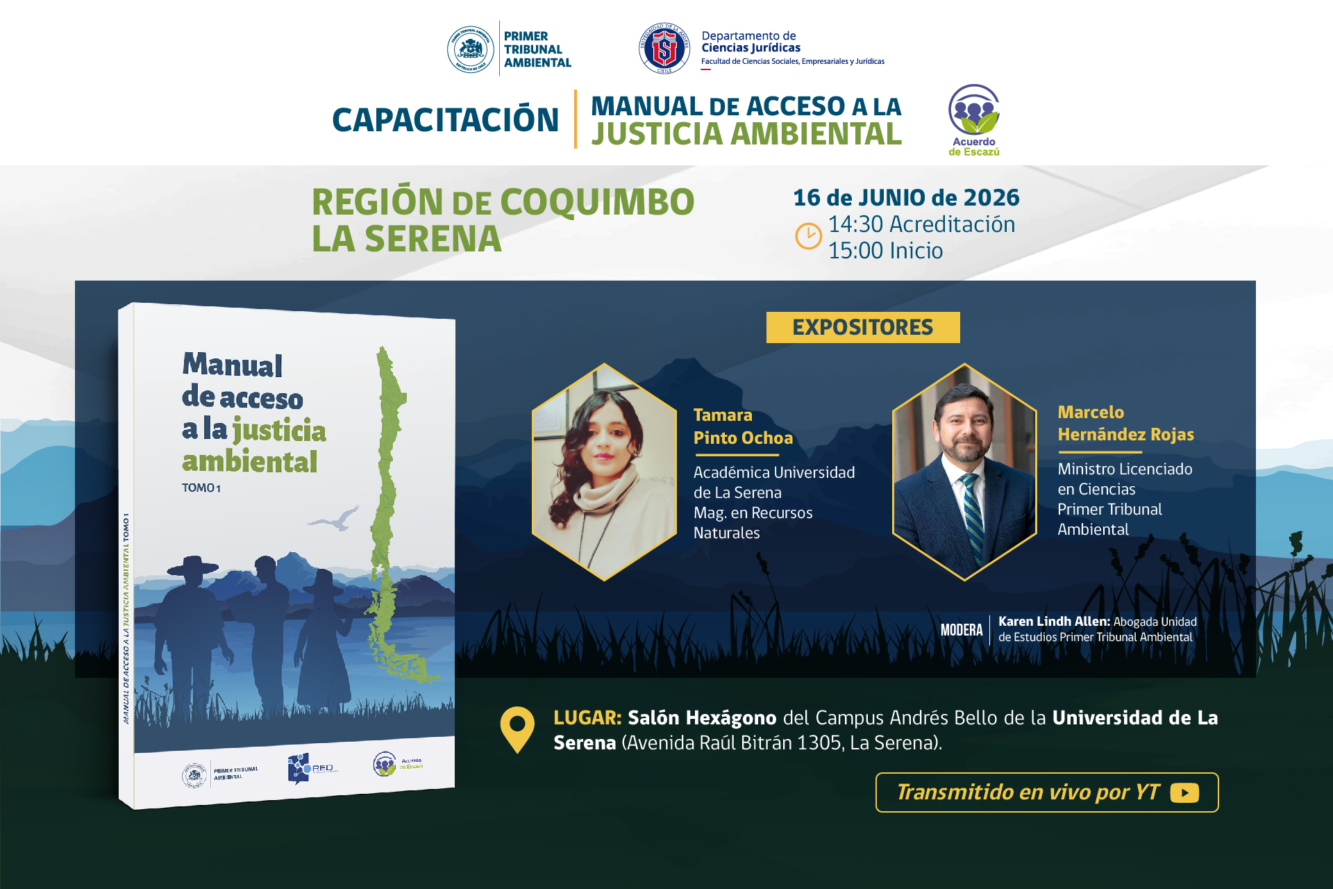 Primer Tribunal Ambiental realizará capacitaciones sobre acceso a la justicia ambiental en La Serena y Copiapó