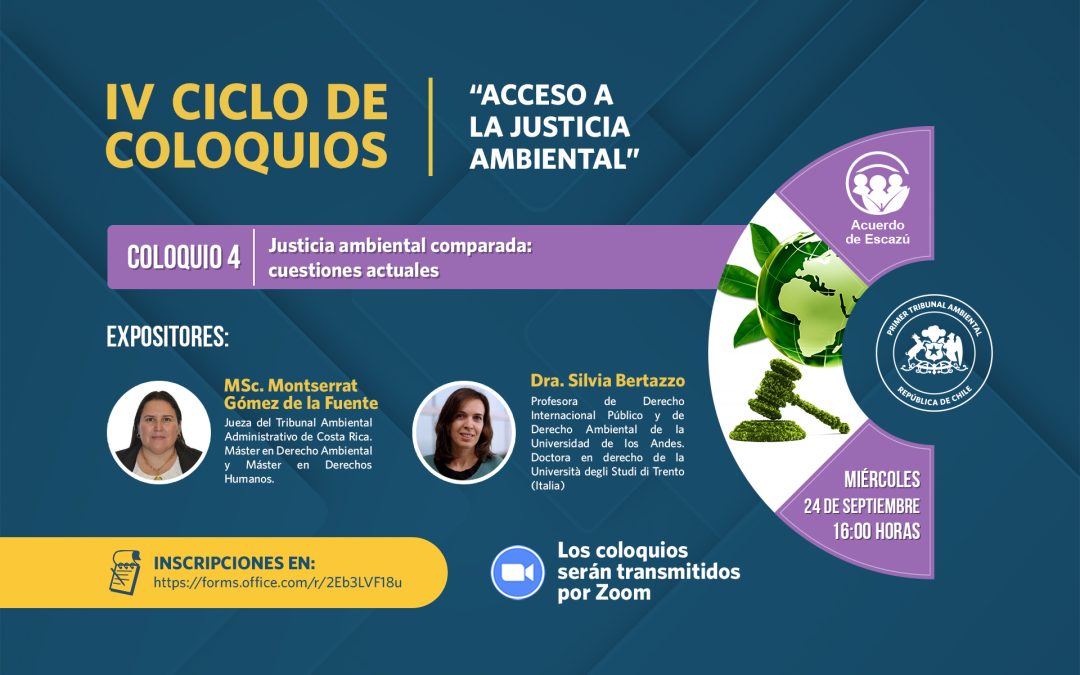 Último Coloquio del IV Ciclo sobre Acceso a la Justicia Ambiental