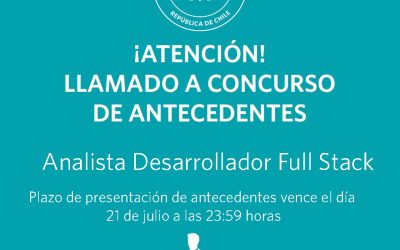 Concurso Público Analista Desarrollador Primer Tribunal Ambiental