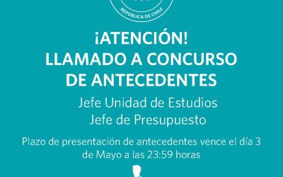 Concurso Público Jefe Unidad de Estudios y Jefe de Presupuesto