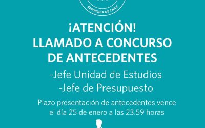 Concurso Público Jefe Unidad de Estudios y Jefe de Presupuesto