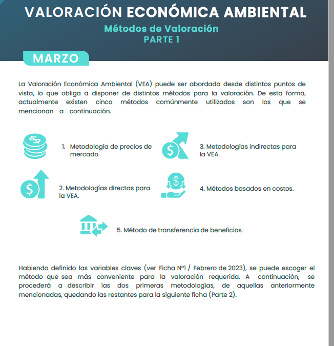 Valoración económica marzo 2023