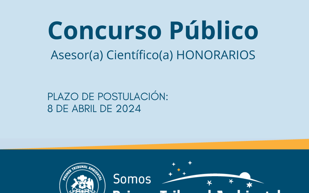 Concurso Público Asesor(a) Científico(a) Honorarios