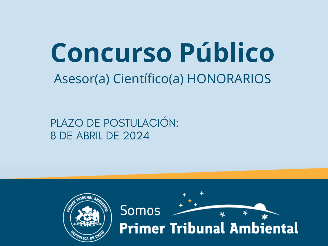 Concurso Público Asesor(a) Científico(a) Honorarios