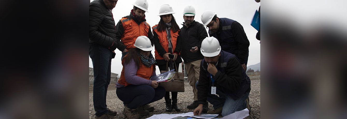 Ministros del Primer Tribunal Ambiental inspeccionan zona de influencia del Proyecto Fotovoltaico Encon Solar de San Felipe