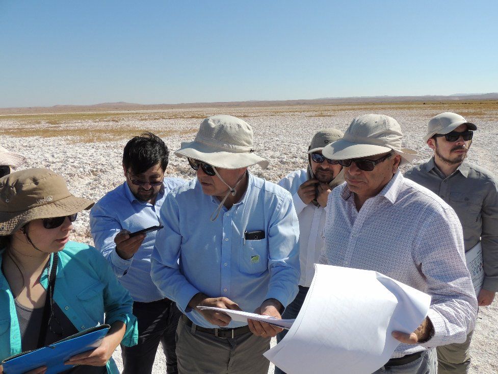 Ministros en Ciencias realizan inspección a Puquios del Salar de Llamara 