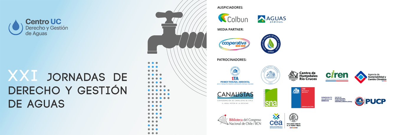 Primer Tribunal Ambiental participa como organismo patrocinador en XXI Jornadas de Derecho y Gestión de Aguas