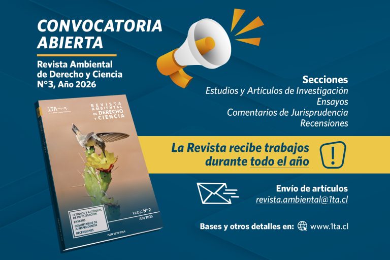 Convocatoria Revista Ambiental de Derecho y Ciencia N°3, Año 2026