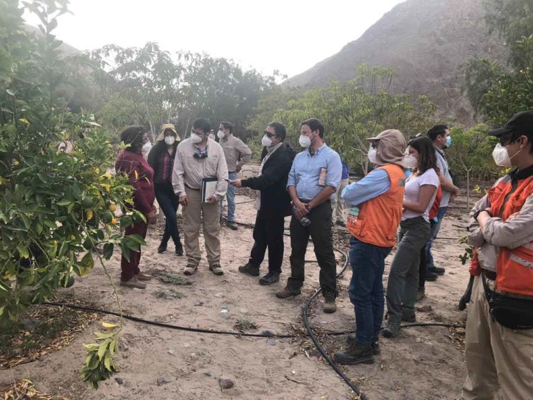 Visita inspectiva a zona de influencia de Cia. Minera Cerro Colorado