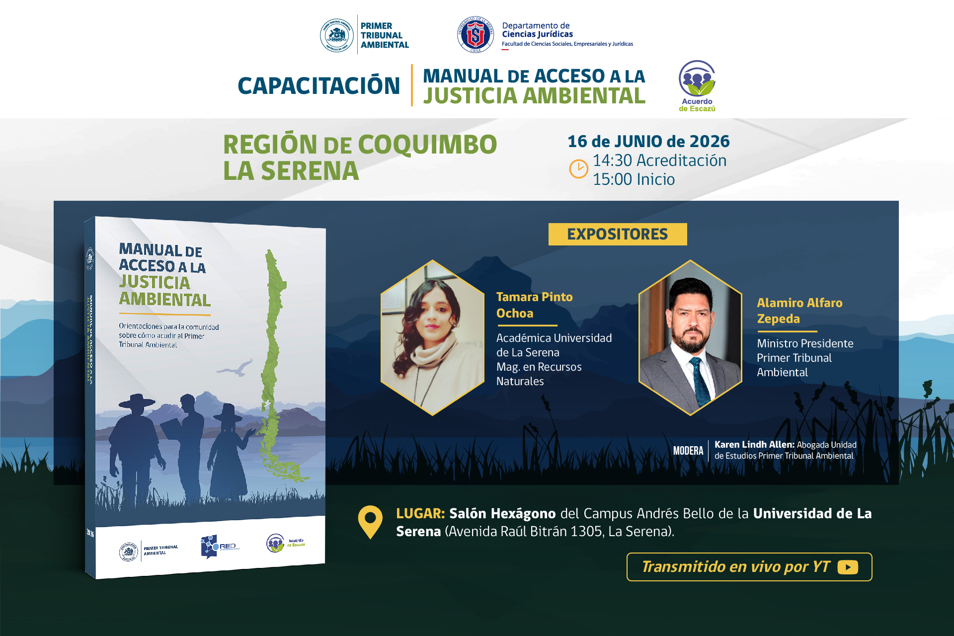 Primer Tribunal Ambiental realizará capacitaciones sobre acceso a la justicia ambiental en La Serena y Copiapó