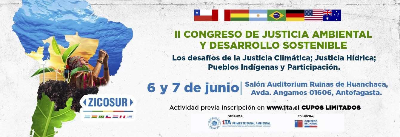 Antofagasta será la sede del II Congreso de Justicia Ambiental y Desarrollo Sostenible de países del ZICOSUR