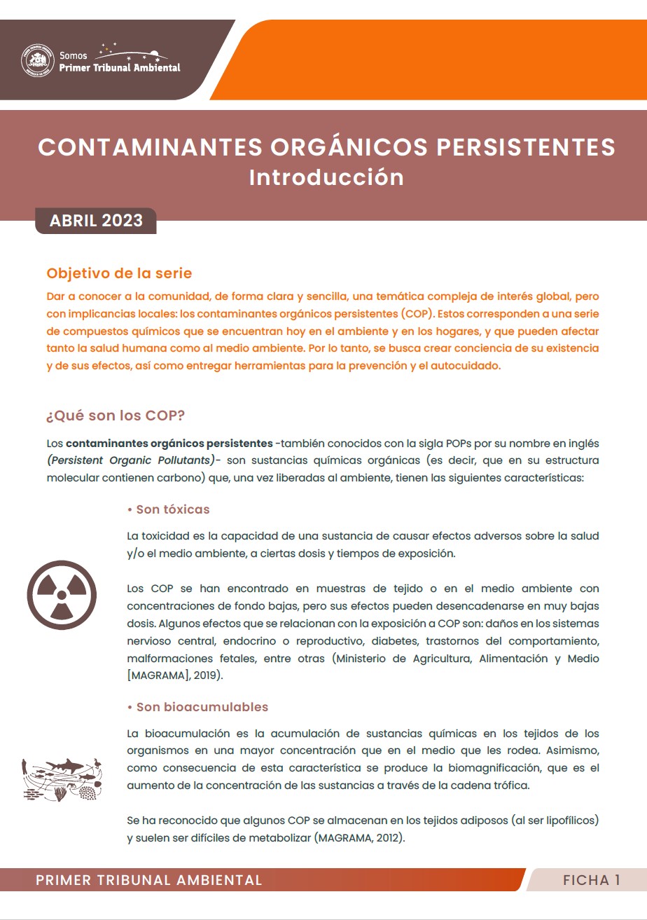 ¿ Qué son los contaminantes orgánicos persistentes?