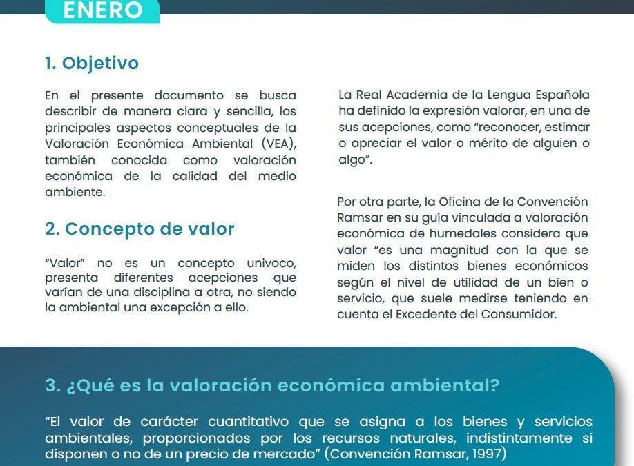 Valoración económica Enero 2023